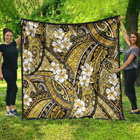 Polynesian Hibiscus Tropical Yellow Floral Quilt Tribal Pattern - Polynesian Pride