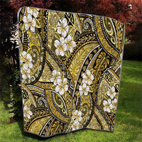 Polynesian Hibiscus Tropical Yellow Floral Quilt Tribal Pattern - Polynesian Pride
