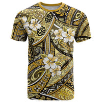 Polynesian Hibiscus Tropical Yellow Floral T Shirt Tribal Pattern - Polynesian Pride