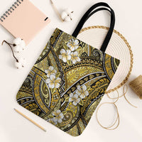 Polynesian Hibiscus Tropical Yellow Floral Tote Bag Tribal Pattern - Polynesian Pride
