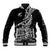 New Zealand Silver Fern Rugby Baseball Jacket Aotearoa Kiwi Maori Black Version LT01 Unisex Black - Polynesian Pride
