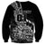 Custom New Zealand Silver Fern Rugby Sweatshirt Aotearoa Kiwi Maori Black Version LT01 - Polynesian Pride