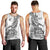 New Zealand Silver Fern Rugby Men Tank Top Aotearoa Kiwi Maori White Version LT01 - Polynesian Pride