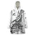 New Zealand Silver Fern Rugby Wearable Blanket Hoodie Aotearoa Kiwi Maori White Version LT01 One Size White - Polynesian Pride