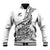 Custom New Zealand Silver Fern Rugby Baseball Jacket Aotearoa Kiwi Maori White Version LT01 Unisex White - Polynesian Pride