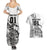 Custom New Zealand Silver Fern Rugby Couples Matching Summer Maxi Dress and Hawaiian Shirt Aotearoa Kiwi Maori White Version LT01 - Polynesian Pride