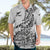 Custom New Zealand Silver Fern Rugby Hawaiian Shirt Aotearoa Kiwi Maori White Version LT01 - Polynesian Pride