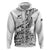 Custom New Zealand Silver Fern Rugby Hoodie Aotearoa Kiwi Maori White Version LT01 Zip Hoodie White - Polynesian Pride