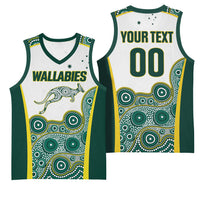 Custom Rugby Australia 2026 Basketball Jersey Wallabies Go Champions LT01 - Polynesian Pride