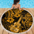 Hawaii Ukulele Beach Blanket Polynesian Pattern Gold Version LT01 - Wonder Print Shop