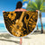 Hawaii Ukulele Beach Blanket Polynesian Pattern Gold Version LT01 - Wonder Print Shop