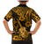 Hawaii Ukulele Family Matching Mermaid Dress and Hawaiian Shirt Polynesian Pattern Gold Version LT01 - Polynesian Pride