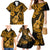 Hawaii Ukulele Family Matching Mermaid Dress and Hawaiian Shirt Polynesian Pattern Gold Version LT01 - Polynesian Pride