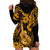 Hawaii Ukulele Hoodie Dress Polynesian Pattern Gold Version LT01 - Polynesian Pride