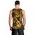 Hawaii Ukulele Men Tank Top Polynesian Pattern Gold Version LT01 - Polynesian Pride