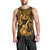 Hawaii Ukulele Men Tank Top Polynesian Pattern Gold Version LT01 - Polynesian Pride