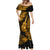 Hawaii Ukulele Mermaid Dress Polynesian Pattern Gold Version LT01 - Polynesian Pride