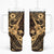 Hawaii Ukulele Tumbler With Handle Polynesian Pattern Gold Version