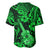 Hawaii Ukulele Baseball Jersey Polynesian Pattern Green Version LT01 - Polynesian Pride