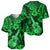 Hawaii Ukulele Baseball Jersey Polynesian Pattern Green Version LT01 - Polynesian Pride