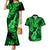 Hawaii Ukulele Couples Matching Mermaid Dress and Hawaiian Shirt Polynesian Pattern Green Version LT01 Green - Polynesian Pride