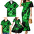 Hawaii Ukulele Family Matching Mermaid Dress and Hawaiian Shirt Polynesian Pattern Green Version LT01 - Polynesian Pride