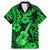 Hawaii Ukulele Family Matching Mermaid Dress and Hawaiian Shirt Polynesian Pattern Green Version LT01 Dad's Shirt - Short Sleeve Green - Polynesian Pride