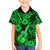 Hawaii Ukulele Family Matching Off Shoulder Short Dress and Hawaiian Shirt Polynesian Pattern Green Version LT01 Son's Shirt Green - Polynesian Pride