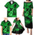 Hawaii Ukulele Family Matching Puletasi Dress and Hawaiian Shirt Polynesian Pattern Green Version LT01 - Polynesian Pride