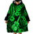 Hawaii Ukulele Wearable Blanket Hoodie Polynesian Pattern Green Version LT01 - Polynesian Pride