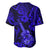 Hawaii Ukulele Baseball Jersey Polynesian Pattern Navy Blue Version LT01 - Polynesian Pride