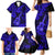 Hawaii Ukulele Family Matching Mermaid Dress and Hawaiian Shirt Polynesian Pattern Navy Blue Version LT01 - Polynesian Pride