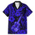 Hawaii Ukulele Family Matching Mermaid Dress and Hawaiian Shirt Polynesian Pattern Navy Blue Version LT01 Dad's Shirt - Short Sleeve Blue - Polynesian Pride