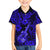 Hawaii Ukulele Family Matching Off Shoulder Short Dress and Hawaiian Shirt Polynesian Pattern Navy Blue Version LT01 Son's Shirt Blue - Polynesian Pride