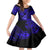 Hawaii Ukulele Kid Short Sleeve Dress Polynesian Pattern Navy Blue Version LT01 KID Blue - Polynesian Pride
