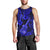 Hawaii Ukulele Men Tank Top Polynesian Pattern Navy Blue Version LT01 - Polynesian Pride