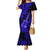 Hawaii Ukulele Mermaid Dress Polynesian Pattern Navy Blue Version LT01 Women Blue - Polynesian Pride