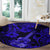 Hawaii Ukulele Round Carpet Polynesian Pattern Navy Blue Version LT01 - Polynesian Pride