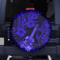 Hawaii Ukulele Spare Tire Cover Polynesian Pattern Navy Blue Version LT01 - Polynesian Pride