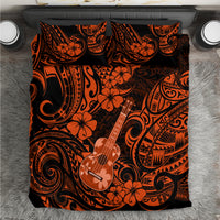 Hawaii Ukulele Bedding Set Polynesian Pattern Orange Version LT01 Orange - Polynesian Pride