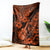 Hawaii Ukulele Blanket Polynesian Pattern Orange Version LT01 Orange - Polynesian Pride