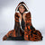 Hawaii Ukulele Hooded Blanket Polynesian Pattern Orange Version LT01 - Polynesian Pride