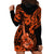 Hawaii Ukulele Hoodie Dress Polynesian Pattern Orange Version LT01 - Polynesian Pride