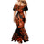 Hawaii Ukulele Mermaid Dress Polynesian Pattern Orange Version LT01 - Polynesian Pride