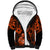 Hawaii Ukulele Sherpa Hoodie Polynesian Pattern Orange Version LT01 Unisex Orange - Polynesian Pride