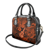 Hawaii Ukulele Shoulder Handbag Polynesian Pattern Orange Version LT01 - Polynesian Pride