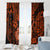 Hawaii Ukulele Window Curtain Polynesian Pattern Orange Version LT01 - Polynesian Pride