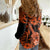 Hawaii Ukulele Women Casual Shirt Polynesian Pattern Orange Version LT01 - Polynesian Pride