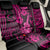 Hawaii Ukulele Back Car Seat Cover Polynesian Pattern Pink Version