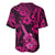 Hawaii Ukulele Baseball Jersey Polynesian Pattern Pink Version LT01 - Polynesian Pride